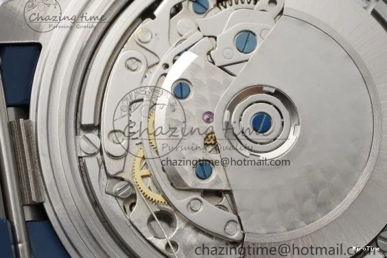 MIROTIME 0416 Attractive Aquatimer Chrono SS RSF 1:1 Best Edition Blue Dial on Blue Rubber Strap A 7056